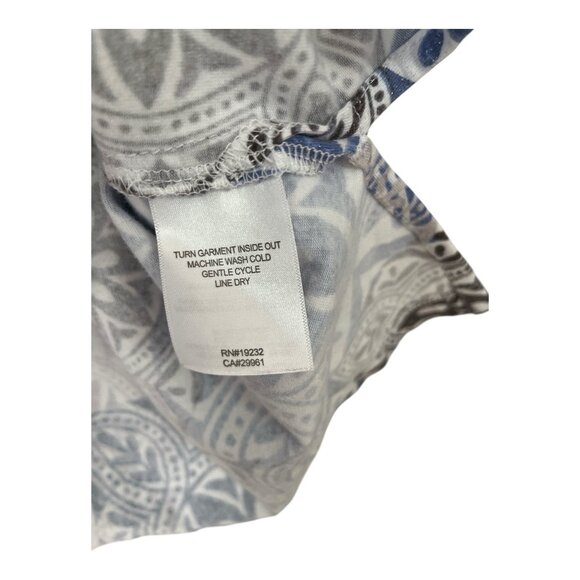 Alfred Dunner Women’s XL Top – Multicolor Tile Print Short Sleeve Shirt - Picture 3 of 5